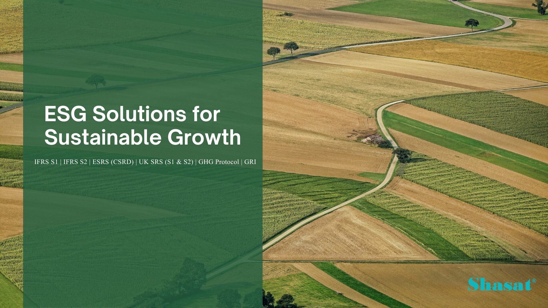 Shasat ESG consulting services — sustainability reporting and ESG advisory for organisations worldwide